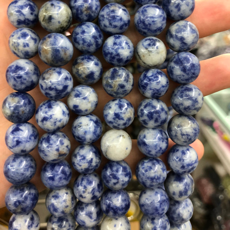 Blue Spot Jasper Beads 4mm 6mm 8mm 10mm 15''