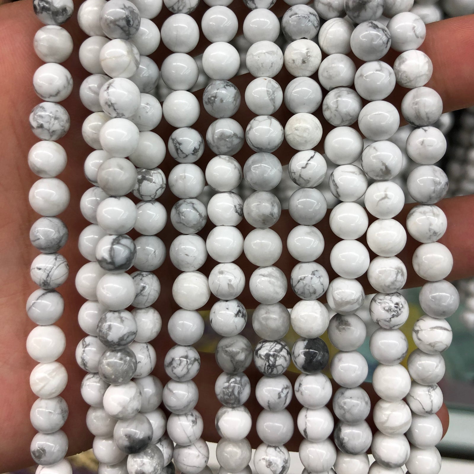 Howlite Beads 15''
