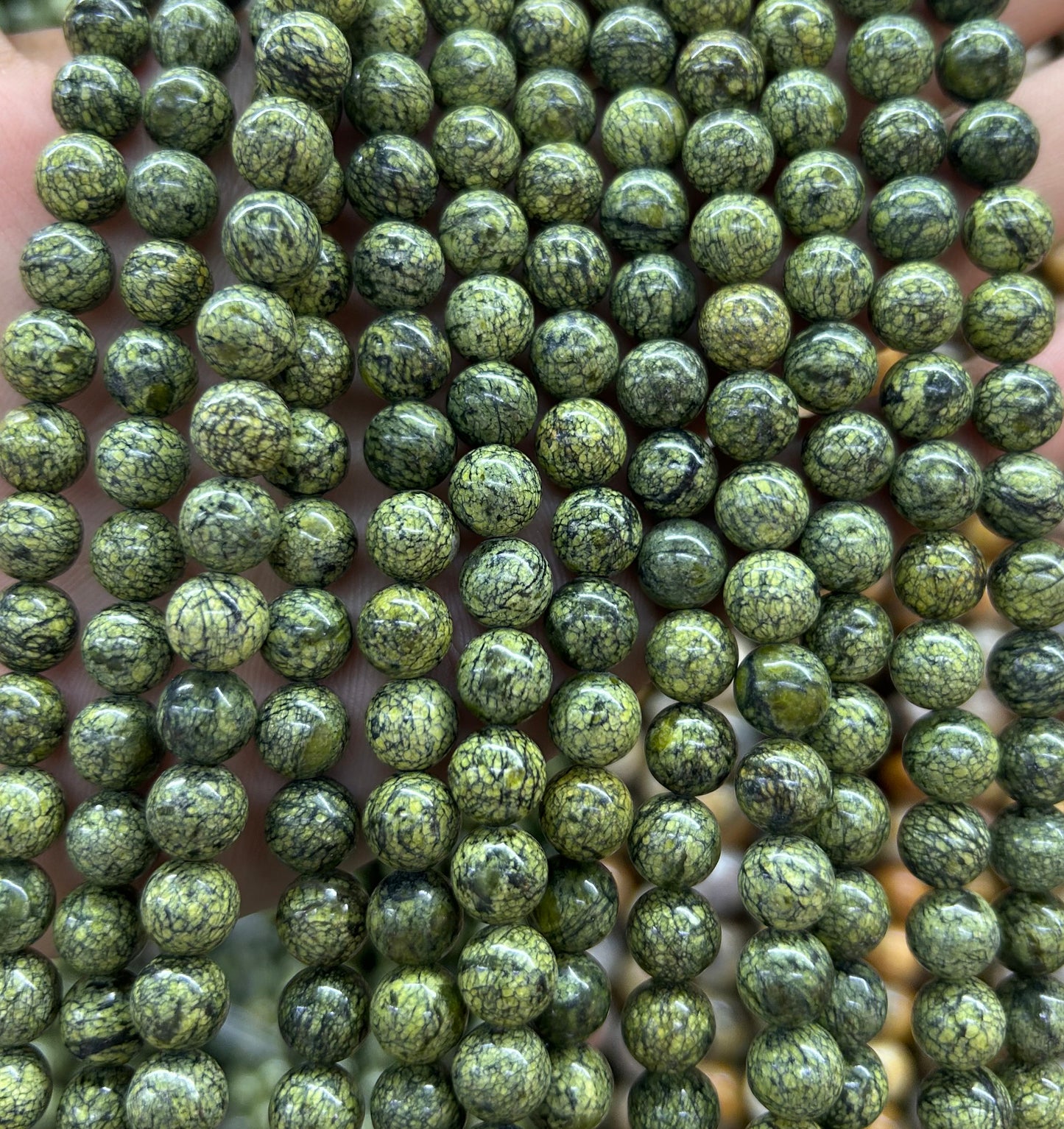 Serpentine Beads 8mm 10mm 15''