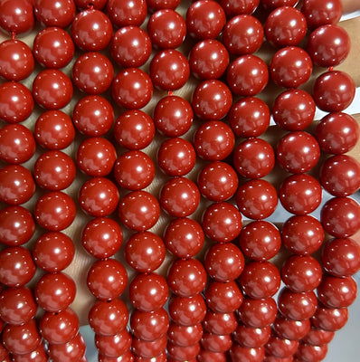 Cinnabar Beads 6mm 8mm 10mm 12mm 15''