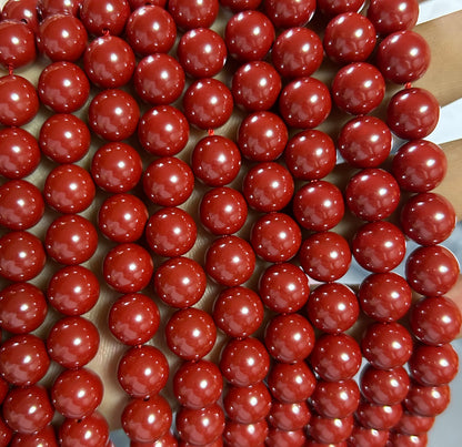 Cinnabar Beads 6mm 8mm 10mm 12mm 15''