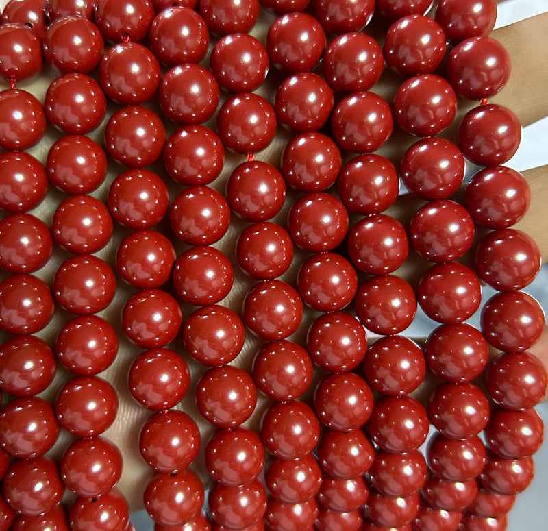 Perles de cinabre 6 mm 8 mm 10 mm 12 mm 15''