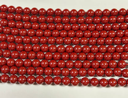 Cinnabar Beads 6mm 8mm 10mm 12mm 15''