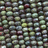 Dragon Bloodstone Rondelle Faceted Beads 5x8mm 15''