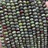 Dragon Bloodstone Rondelle Faceted Beads 5x8mm 15''