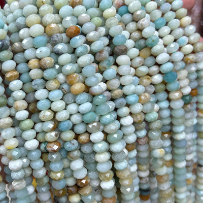 Perles rondelles en œil de tigre jaune, pierres précieuses naturelles, 4 x 6 mm, 5 x 8 mm, 38 cm