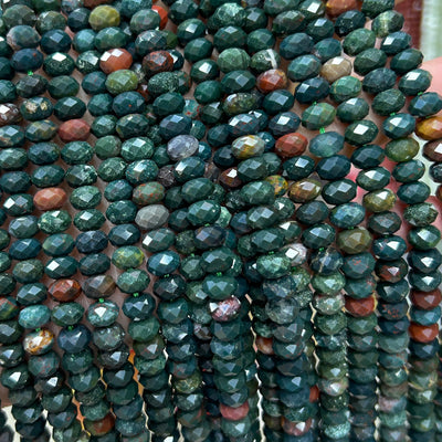 Perles rondelles en œil de tigre jaune, pierres précieuses naturelles, 4 x 6 mm, 5 x 8 mm, 38 cm