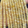 Perles rondelles en œil de tigre jaune, pierres précieuses naturelles, 4 x 6 mm, 5 x 8 mm, 38 cm