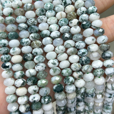 Perles rondelles en œil de tigre jaune, pierres précieuses naturelles, 4 x 6 mm, 5 x 8 mm, 38 cm