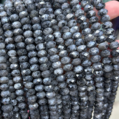 Perles rondelles en œil de tigre jaune, pierres précieuses naturelles, 4 x 6 mm, 5 x 8 mm, 38 cm