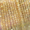 Perles en pierre de citrine véritable, perles en cristal de quartz, 4 mm, 6 mm, 8 mm, 10 mm, 15 pouces
