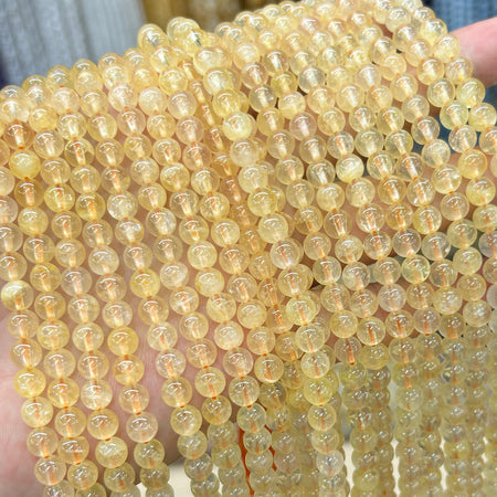 Citrine Beads 6mm 15''
