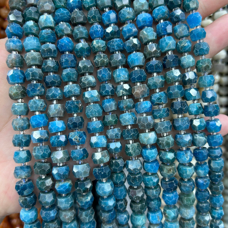 Perles à facettes en apatite rondelles 6-8 mm 9-10 mm 15''