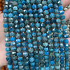 Apatite Rondelle Faceted Beads 6-8mm 9-10mm 15''