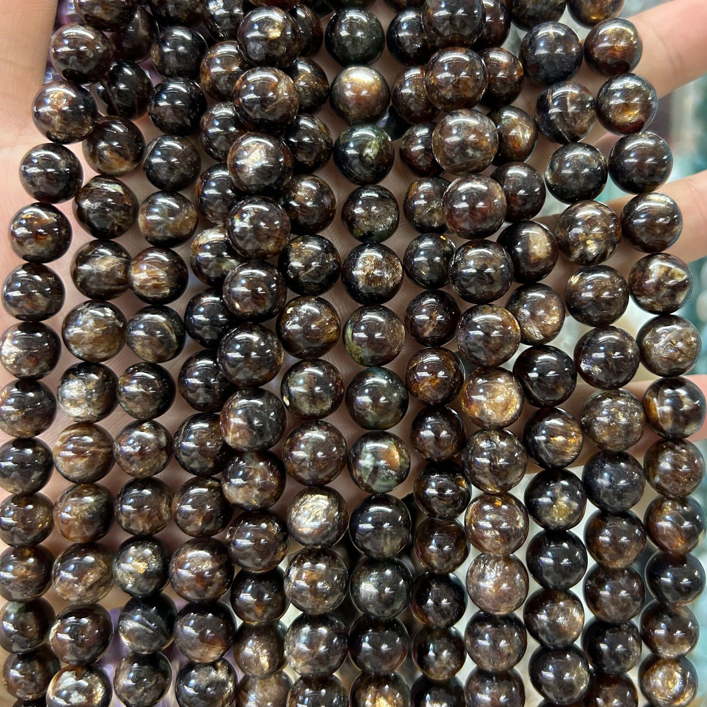 Genuine Biotite Beads Top quality 10mm 15''