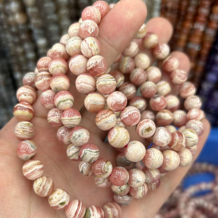 Rhodochrosite Bracelet 7''