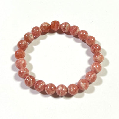 Rhodochrosite Bracelet Natural Stone Bracelet 8mm 9mm 10mm 7''