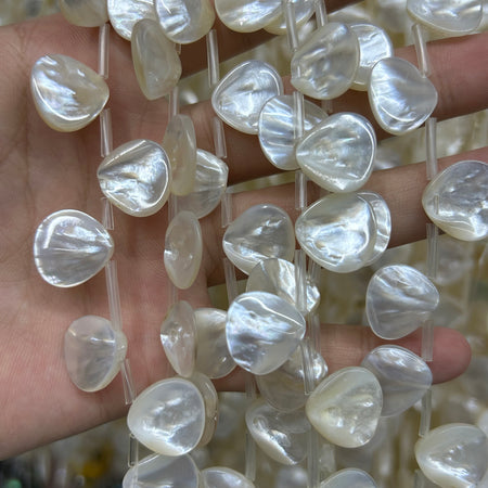 A+ Lilla Grøn Fluorit Dråbeperler 10x14mm 26STK