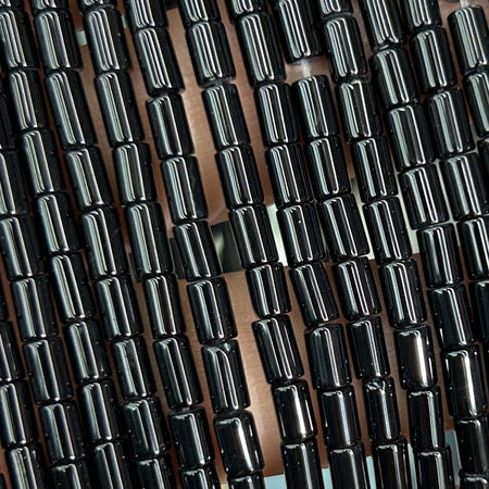 Onyx Tube Beads 3x5mm 15''