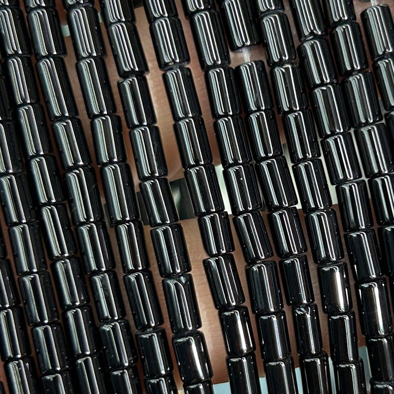 Onyx Tube Beads 3x5mm 15''