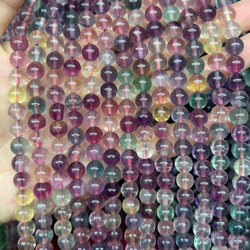 Fluorite Stone Beads 4mm 6mm 8mm A 15''