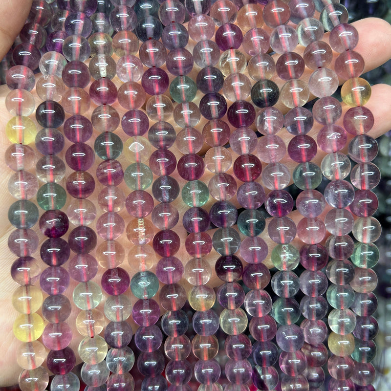Fluorite Stone Beads 4mm 6mm 8mm A 15''
