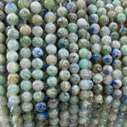 Chrysocolla Azurite In Quartz Beads