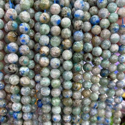 Chrysocolla Azurite In Quartz Beads