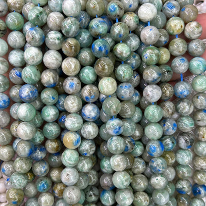 Chrysocolla Azurite In Quartz Beads