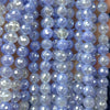 Perles d'agate rayée bleue 4 mm 6 mm 8 mm 10 mm 12 mm 15''