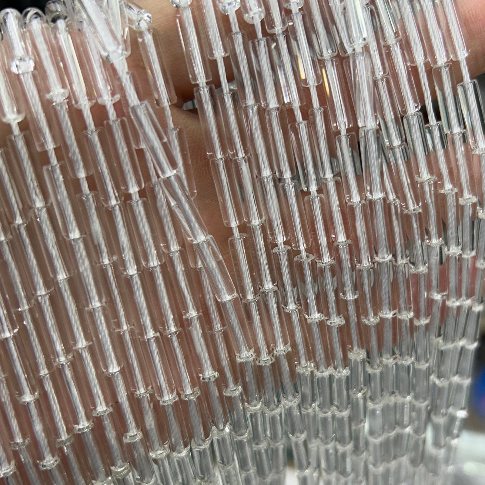 AA Crystal Tube Beads 4x13mm 15''