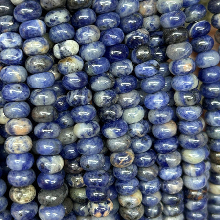 Sodalite Rondelle Beads 5x8mm 15''