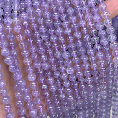 Purple Jade Crystal Beads A 6mm 8mm 10mm 15''