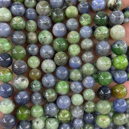 Tanzanite Tsavorite Beads 6mm 8mm 10mm 15''