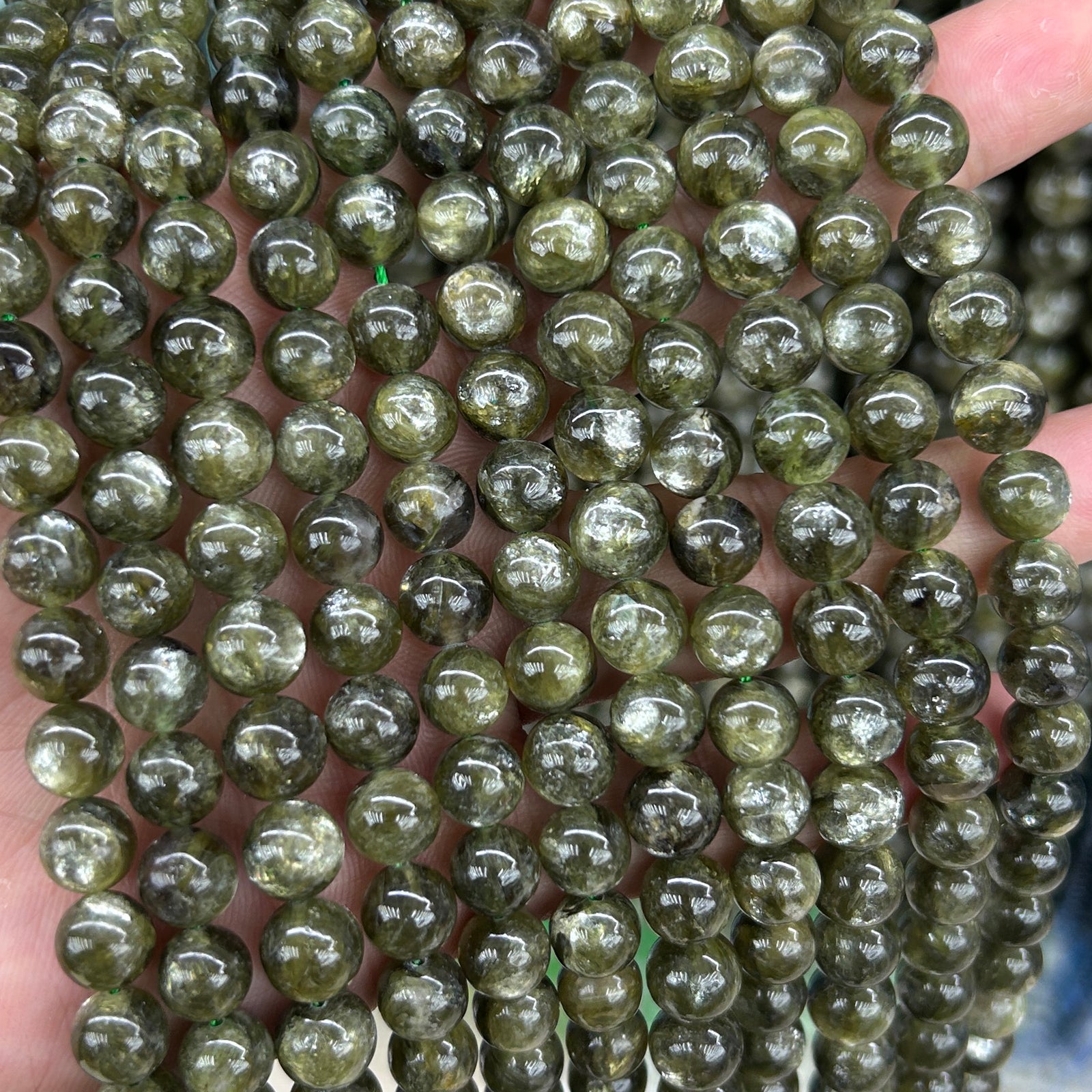 AA Green Lepidolite Beads 6mm 8mm 10mm 15''