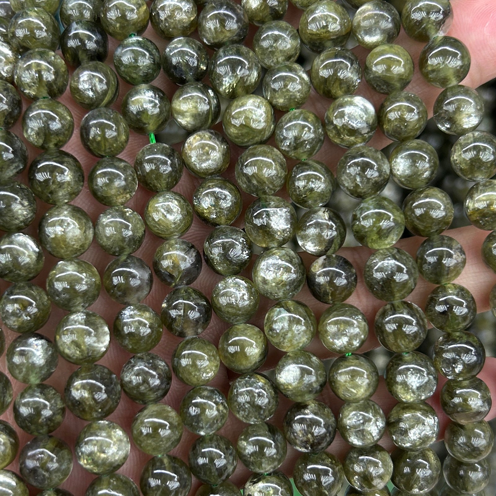 AA Green Lepidolite Beads 6mm 8mm 10mm 15''