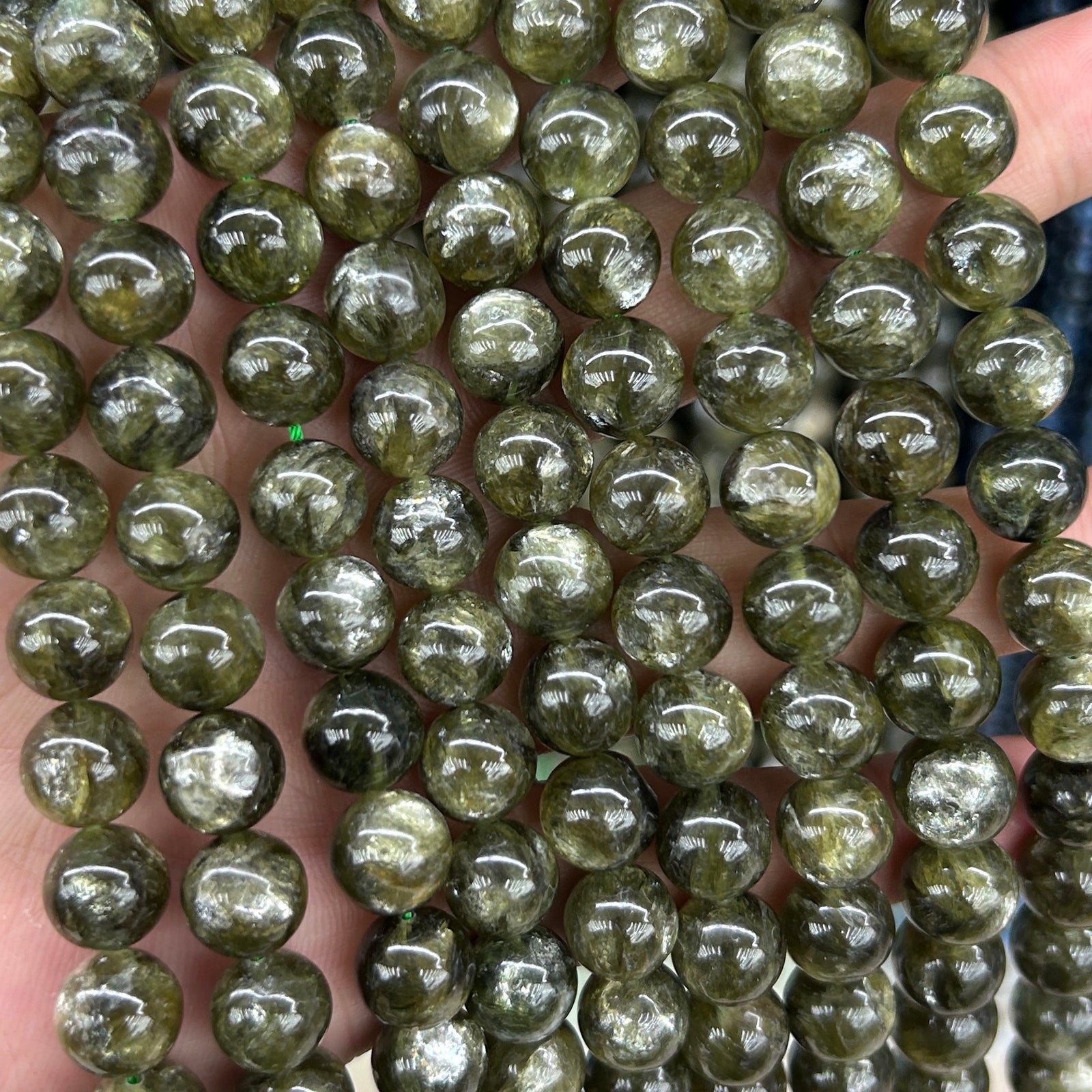 AA Green Lepidolite Beads 6mm 8mm 10mm 15''