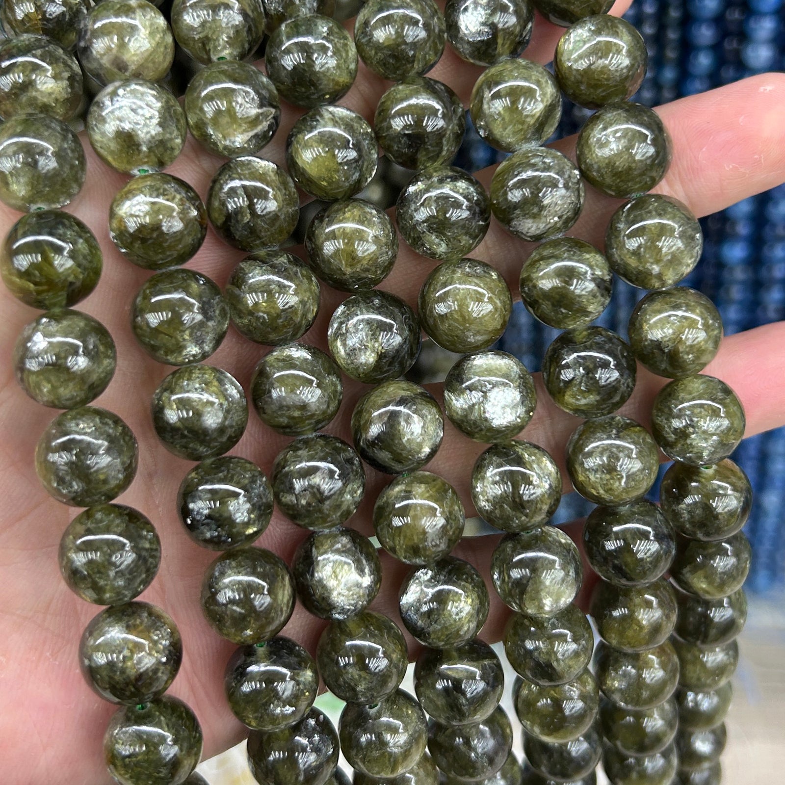 AA Green Lepidolite Beads 6mm 8mm 10mm 15''