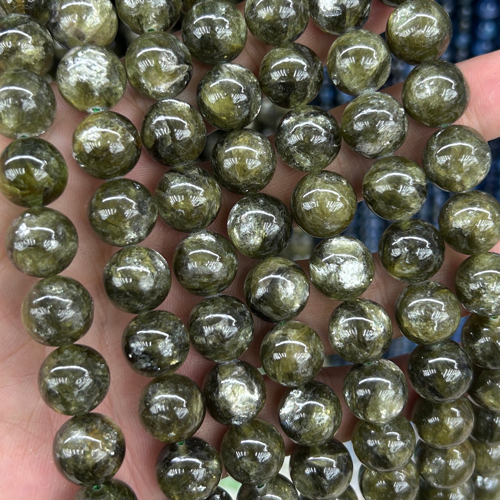 AA Green Lepidolite Beads 6mm 8mm 10mm 15''