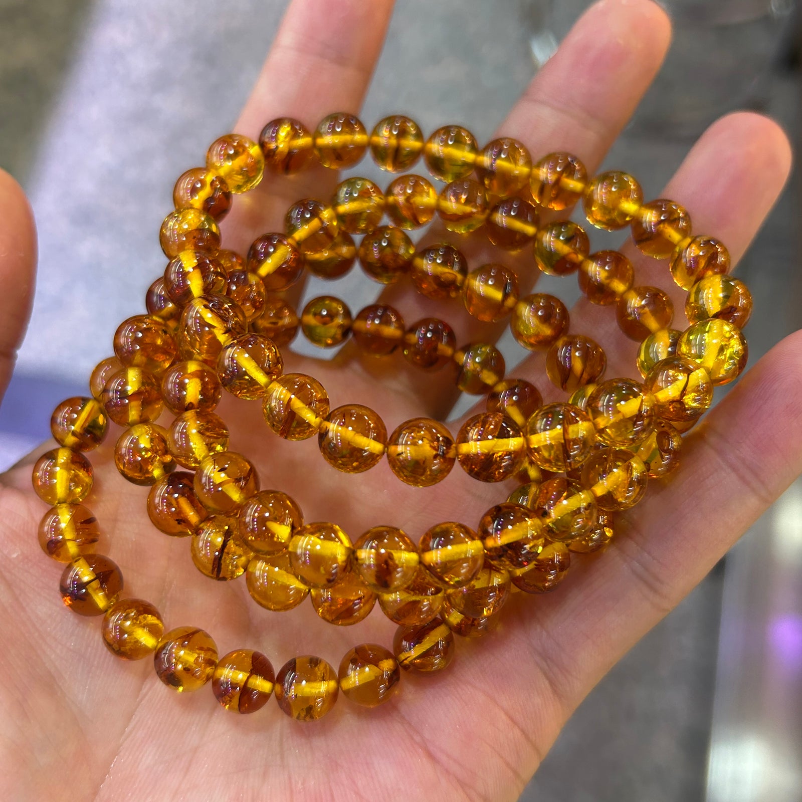 Baltic Amber Bracelet 7''