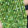 Canadian Jade Rondelle Faceted Beads 3x4mm 15''