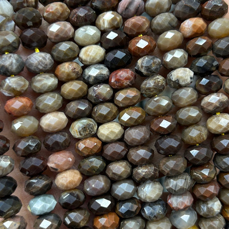 Perles rondelles en œil de tigre jaune, pierres précieuses naturelles, 4 x 6 mm, 5 x 8 mm, 38 cm