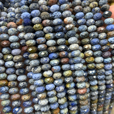 Perles rondelles en œil de tigre jaune, pierres précieuses naturelles, 4 x 6 mm, 5 x 8 mm, 38 cm