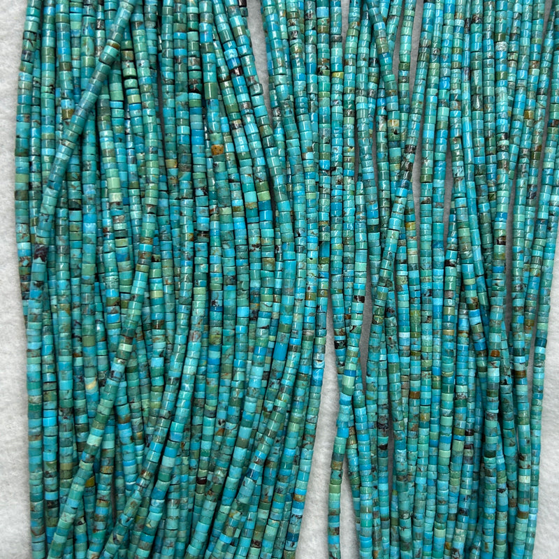 Genuine Turquoise Heishi Beads AA 3mm 15''