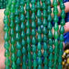 Perles à facettes en agate verte 4 mm 15''