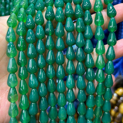 Perles à facettes en agate verte 4 mm 15''