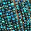 Chrysocolla Faceted Beads 2mm 3mm 4mm 15''