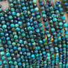 Chrysocolla Faceted Beads 2mm 3mm 4mm 15''