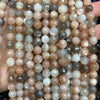 Mix Moonstone Sunstone Faceted Beads 6mm 8mm 10mm 15''