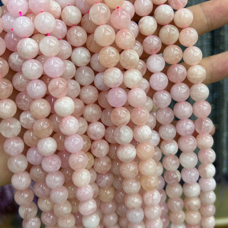 Pink Morganite Beads 6mm 8mm 10mm 15''